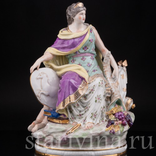 Фарфоровая статуэтка девушки Европа, Samson, Франция, кон. 19 в.