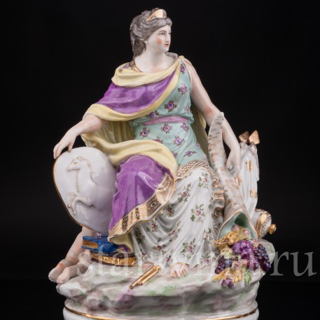 Фарфоровая статуэтка девушки Европа, Samson, Франция, кон. 19 в.