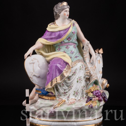 Фарфоровая статуэтка девушки Европа, Samson, Франция, кон. 19 в.