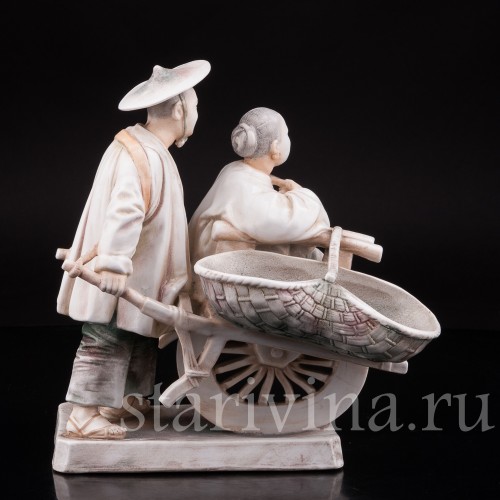 Фигурка из фарфора Китайцы, Volkstedt, Германия, кон. 19 - нач. 20 вв.