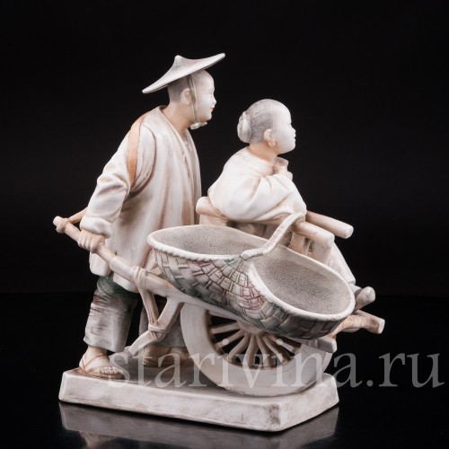 Фигурка из фарфора Китайцы, Volkstedt, Германия, кон. 19 - нач. 20 вв.