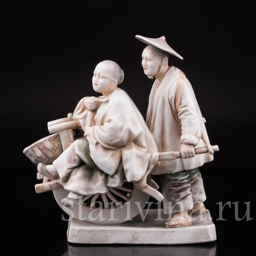Фигурка из фарфора Китайцы, Volkstedt, Германия, кон. 19 - нач. 20 вв.