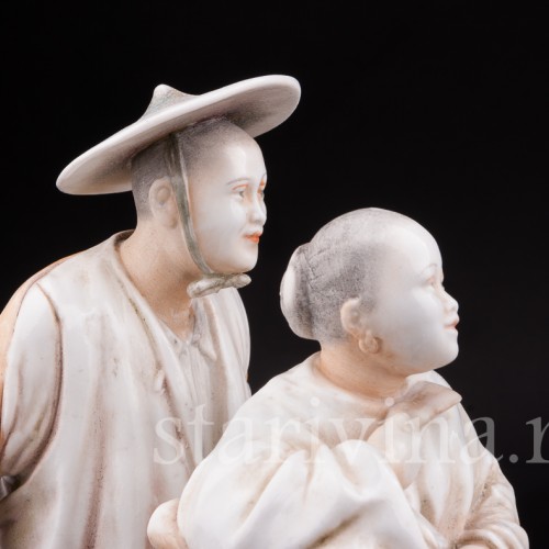 Фигурка из фарфора Китайцы, Volkstedt, Германия, кон. 19 - нач. 20 вв.