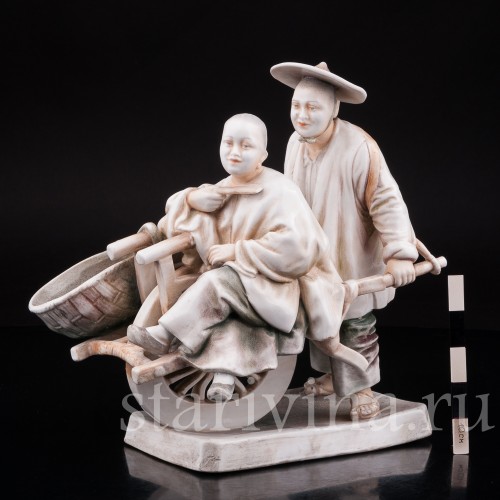 Фигурка из фарфора Китайцы, Volkstedt, Германия, кон. 19 - нач. 20 вв.