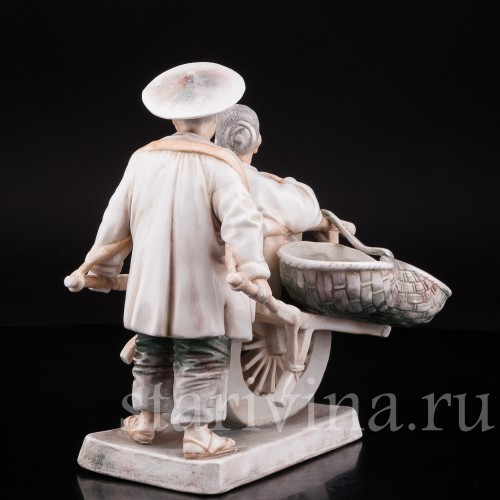 Фигурка из фарфора Китайцы, Volkstedt, Германия, кон. 19 - нач. 20 вв.