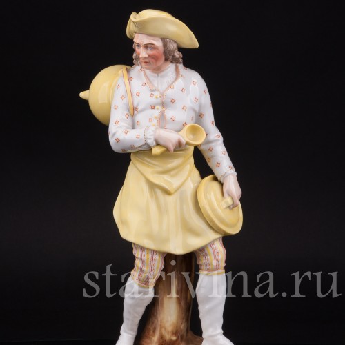 Фарфоровая статуэтка мужчины Повар, Дрезден, Германия, 19 в.