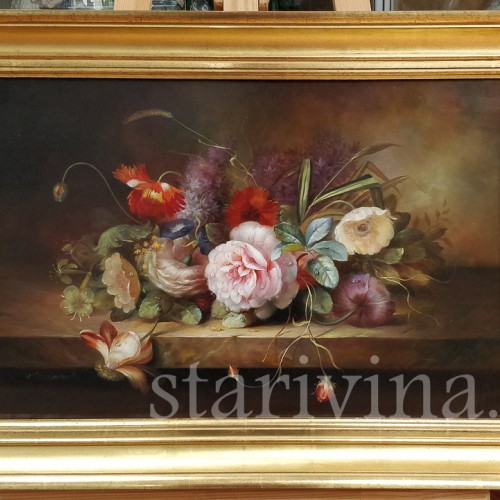 Картина маслом Натюрморт, , сер. 20 в.
