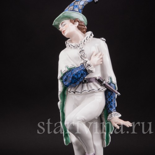 Фарфоровая статуэтка Арлекин, Karl Ens, Германия, нач. 20 в.