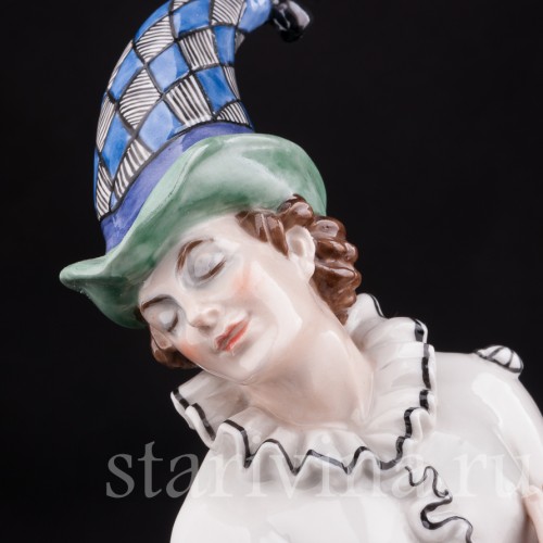 Фарфоровая статуэтка Арлекин, Karl Ens, Германия, нач. 20 в.