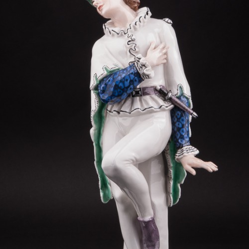 Фарфоровая статуэтка Арлекин, Karl Ens, Германия, нач. 20 в.