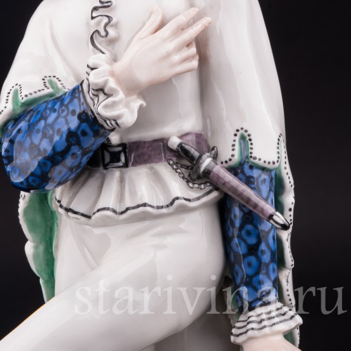 Фарфоровая статуэтка Арлекин, Karl Ens, Германия, нач. 20 в.