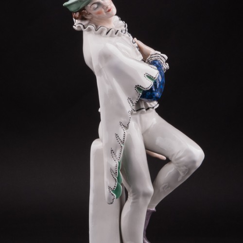 Фарфоровая статуэтка Арлекин, Karl Ens, Германия, нач. 20 в.