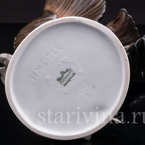 Фарфоровая статуэтка птиц "Зяблики-драчуны", Rosenthal, Германия, 1950 гг.