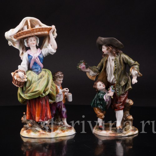 Фигурка из фарфора "Сломанная кукла" Capodimonte, Италия, вт. пол. 20 в.