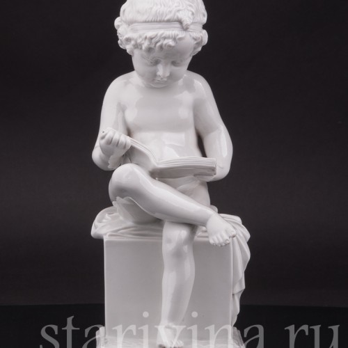 Фарфоровая фигурка "За чтением", Villenauxe, Франция, кон. 19, нач. 20  вв.