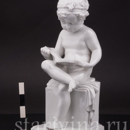 Фарфоровая фигурка "За чтением", Villenauxe, Франция, кон. 19, нач. 20  вв.