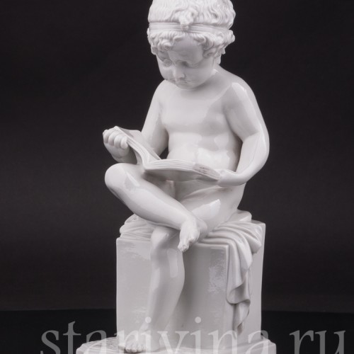 Фарфоровая фигурка "За чтением", Villenauxe, Франция, кон. 19, нач. 20  вв.