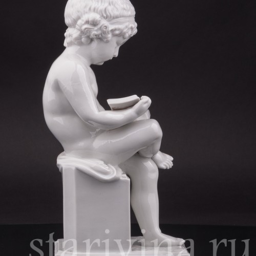 Фарфоровая фигурка "За чтением", Villenauxe, Франция, кон. 19, нач. 20  вв.
