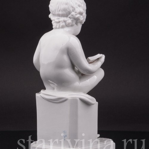 Фарфоровая фигурка "За чтением", Villenauxe, Франция, кон. 19, нач. 20  вв.