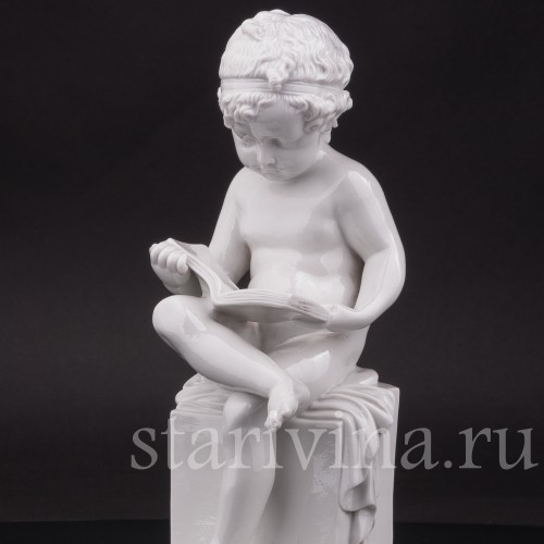 Фарфоровая фигурка "За чтением", Villenauxe, Франция, кон. 19, нач. 20  вв.