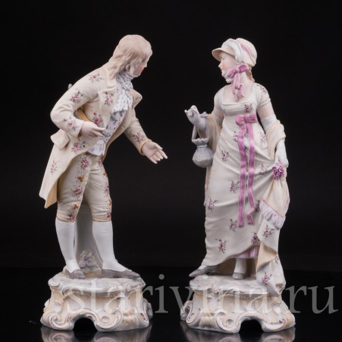 Галантная пара, Richard Eckert & Co, Германия, 1894-1908 гг