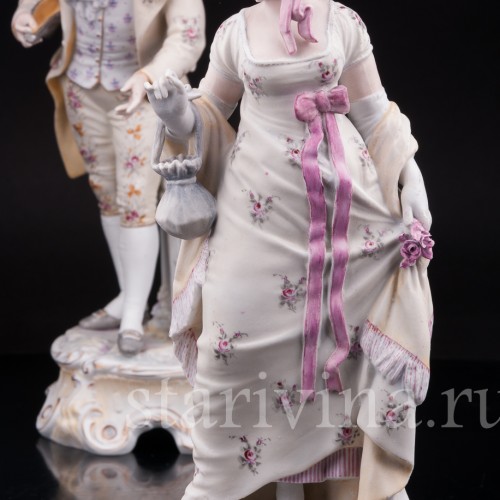 Галантная пара, Richard Eckert & Co, Германия, 1894-1908 гг