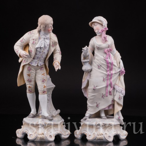 Галантная пара, Richard Eckert & Co, Германия, 1894-1908 гг