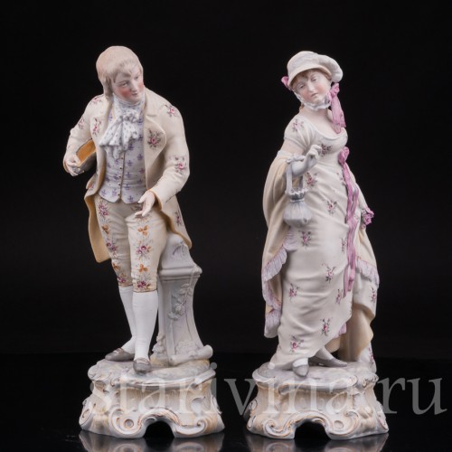 Галантная пара, Richard Eckert & Co, Германия, 1894-1908 гг