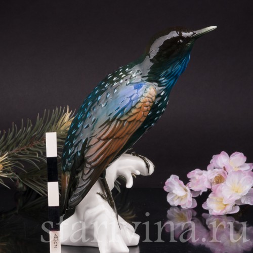 Фигурка птицы из фарфора Скворец, Karl Ens, Германия, сер. 20 в.