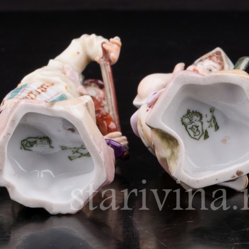 Фигурки из фарфора Дети, миниатюра, Muller & Co, Германия, кон. 19 в., нач. 20 в.