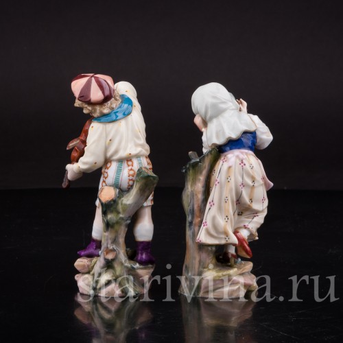Фигурки из фарфора Дети, миниатюра, Muller & Co, Германия, кон. 19 в., нач. 20 в.