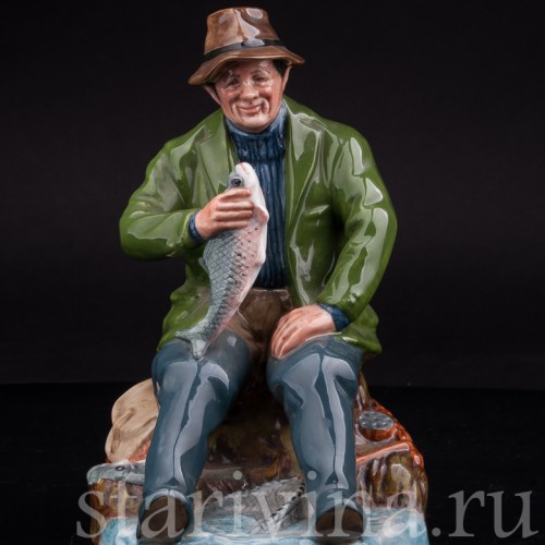 Фигурка рыбака из фарфора "Богатый улов", Royal Doulton, Великобритания, 1960 гг.