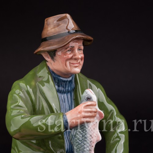 Фигурка рыбака из фарфора "Богатый улов", Royal Doulton, Великобритания, 1960 гг.