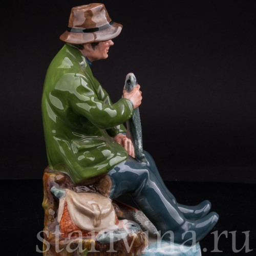 Фигурка рыбака из фарфора "Богатый улов", Royal Doulton, Великобритания, 1960 гг.