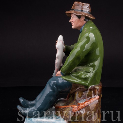 Фигурка рыбака из фарфора "Богатый улов", Royal Doulton, Великобритания, 1960 гг.