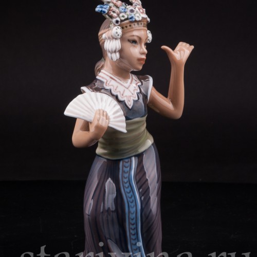 Фигурка из фарфора Восточная танцовщица, Dahl Jensen, Дания, сер. 20 века.