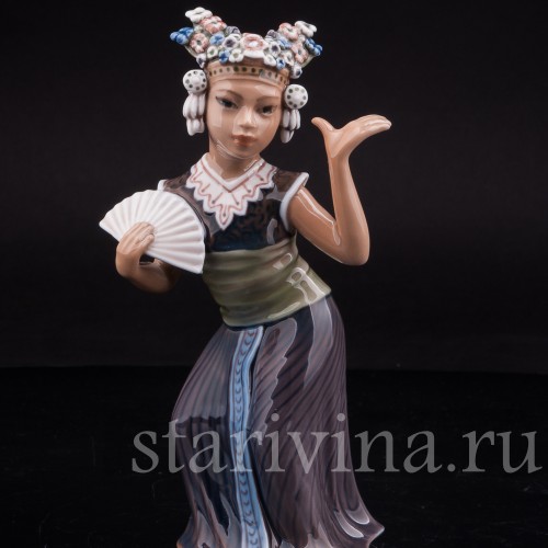 Фигурка из фарфора Восточная танцовщица, Dahl Jensen, Дания, сер. 20 века.