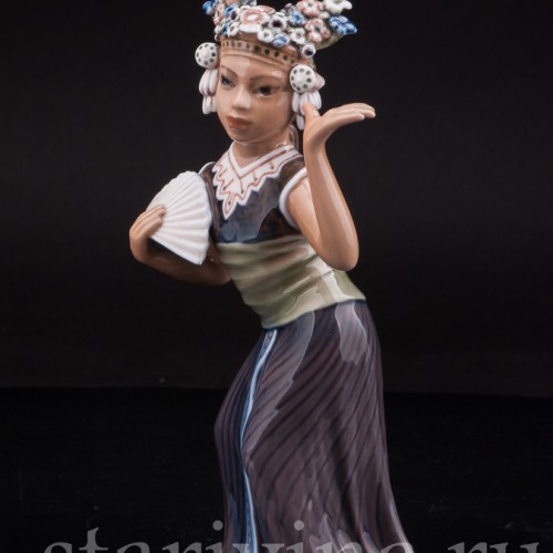 Фигурка из фарфора Восточная танцовщица, Dahl Jensen, Дания, сер. 20 века.
