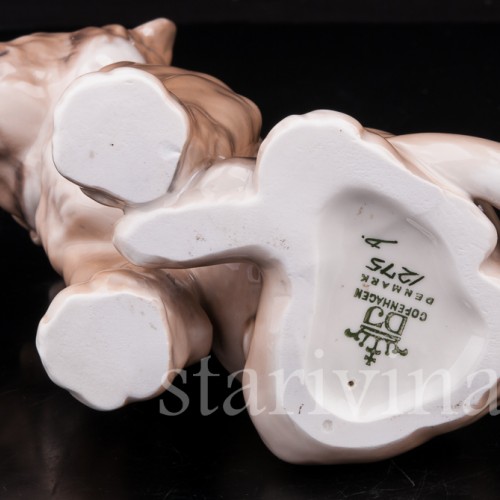 Статуэтка из фарфора Львенок, Dahl Jensen, Дания, сер. 20 в.