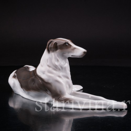 Фарфоровая статуэтка собаки Русская борзая, Rosenthal, Германия, 1930 гг.