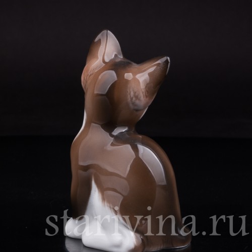 Фигурка из фарфора Сидящий котенок Rosenthal, Германия, 1950-60 гг.