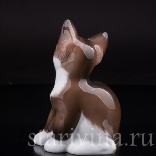 Фигурка из фарфора Сидящий котенок Rosenthal, Германия, 1950-60 гг.