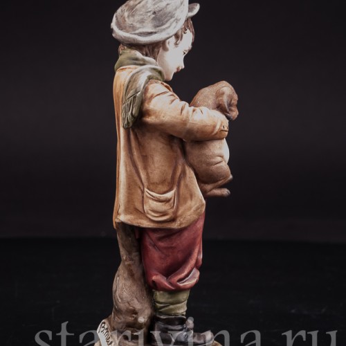 Мальчик со щенком, Bruno Merli, Италия, вт. пол. 20 в