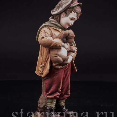 Мальчик со щенком, Bruno Merli, Италия, вт. пол. 20 в