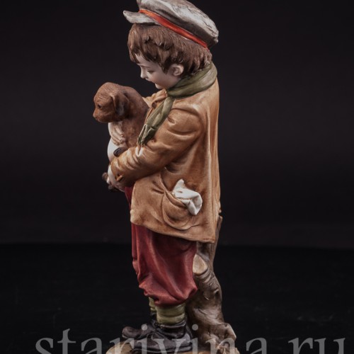 Мальчик со щенком, Bruno Merli, Италия, вт. пол. 20 в