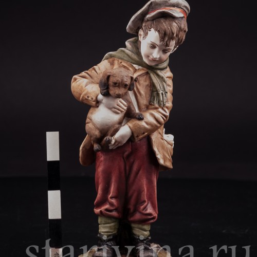 Мальчик со щенком, Bruno Merli, Италия, вт. пол. 20 в