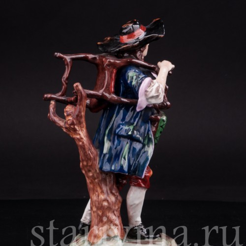 Фарфоровая статуэтка Старьевщик, Ernst Bohne Sohne, Германия, сер. 20 века.