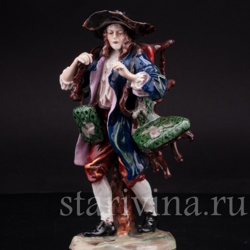 Фарфоровая статуэтка Старьевщик, Ernst Bohne Sohne, Германия, сер. 20 века.