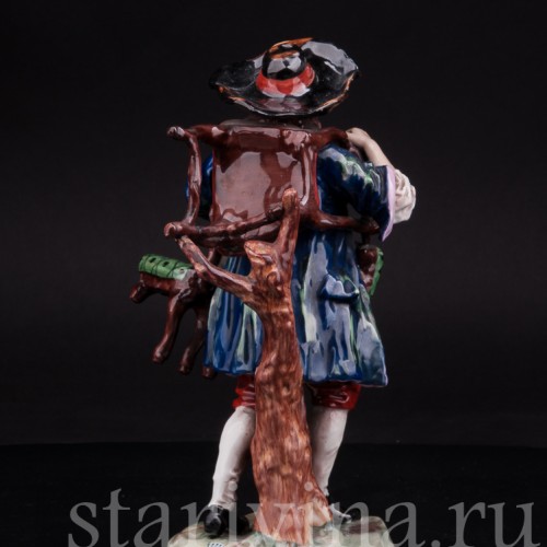 Фарфоровая статуэтка Старьевщик, Ernst Bohne Sohne, Германия, сер. 20 века.