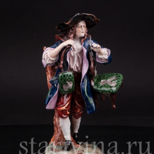 Фарфоровая статуэтка Старьевщик, Ernst Bohne Sohne, Германия, сер. 20 века.